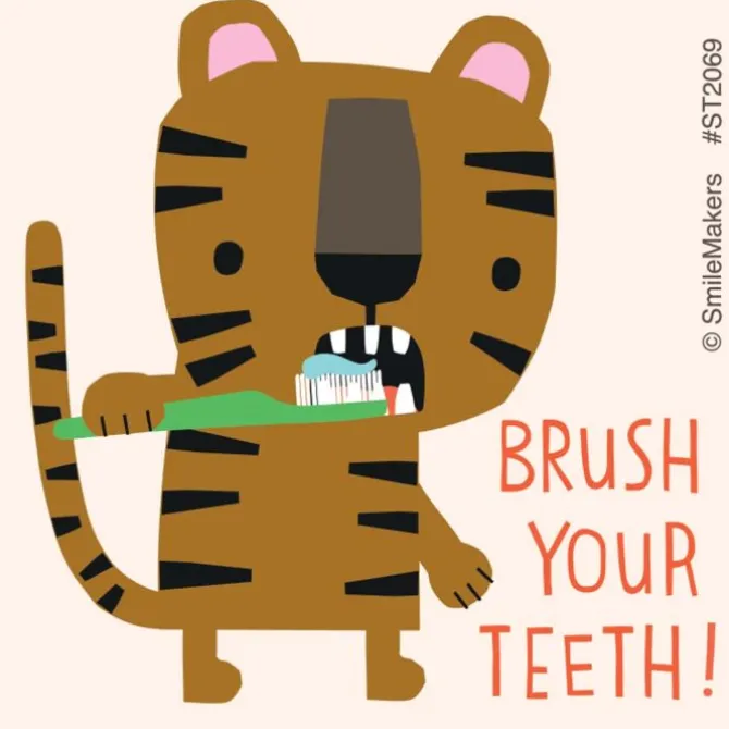 Clean Teeth Animals Stickers