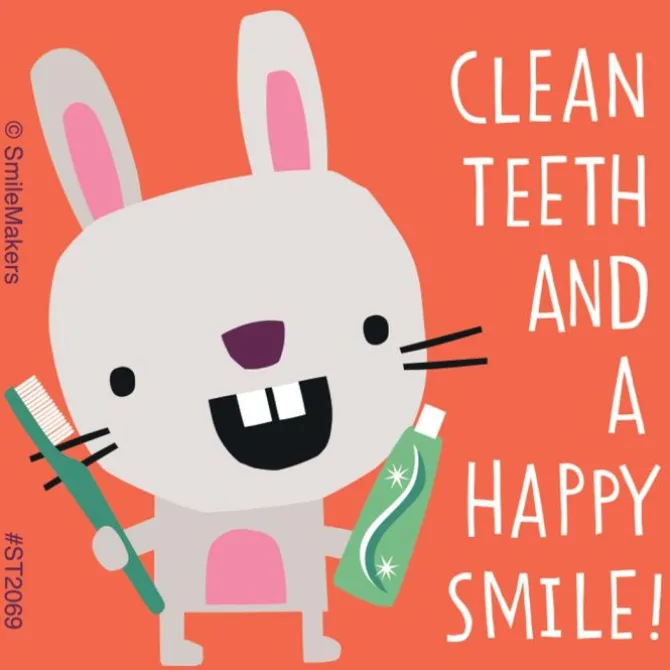 Clean Teeth Animals Stickers