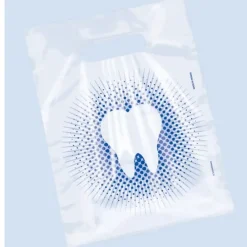 Clear Tooth & Blue Dots Bags