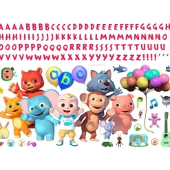 Cocomelon Giant Wall Decals With Alphabet