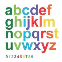 Colorful Lowercase Alphabet Giant Wall Decals