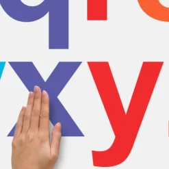 Colorful Lowercase Alphabet Giant Wall Decals