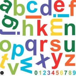 Colorful Lowercase Alphabet Giant Wall Decals