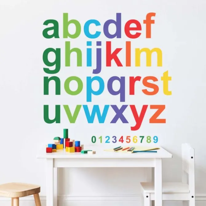 Colorful Lowercase Alphabet Giant Wall Decals