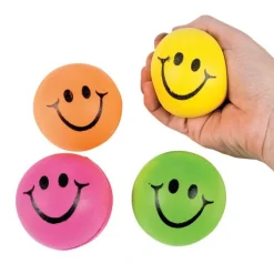 Colorful Smiley Face Stress Balls