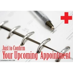 Confirm Upcoming Appointment Recall Cards
