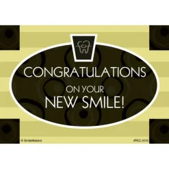 Congrats on Your New Smile Recall Cards