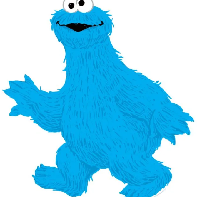 Cookie Monster Sesame Street Wall Decal
