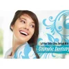 Cosmetic Dentristy Blue Swirls Recall Cards