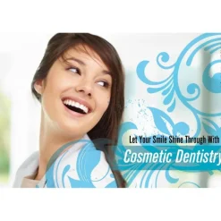 Cosmetic Dentristy Blue Swirls Recall Cards