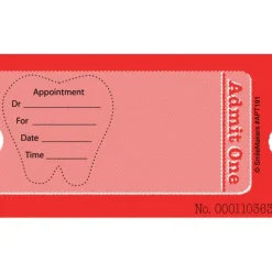 Custom Admit One Ticket Appointment Cards