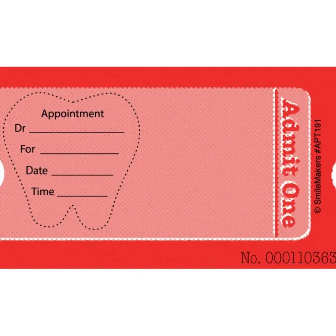 Custom Admit One Ticket Appointment Cards