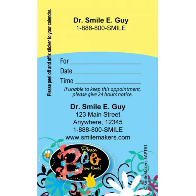 Custom Bee On Time Appointment Cards