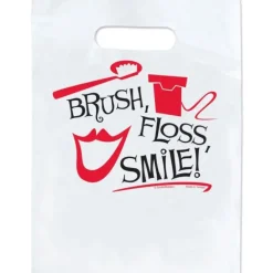 Custom Black, White, Red Brush Bag