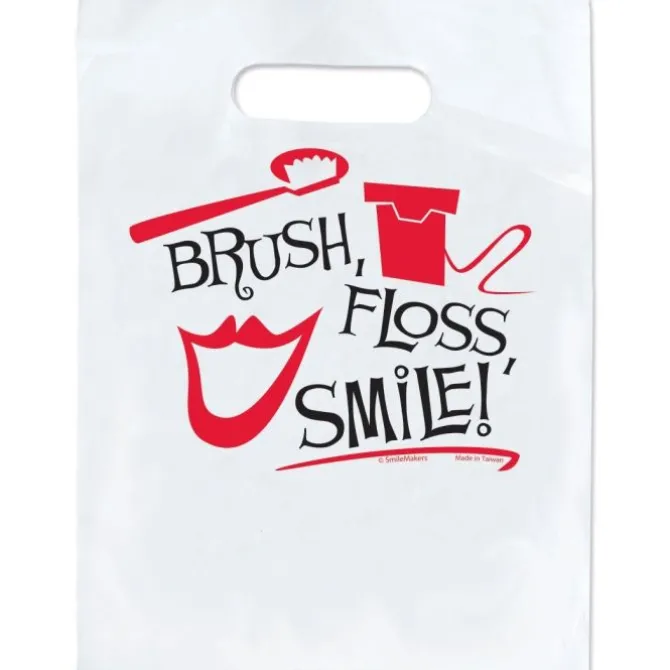 Custom Black, White, Red Brush Bag