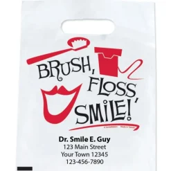 Custom Black, White, Red Brush Bag
