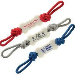 Custom Bone Pull n Tug Dog Toy