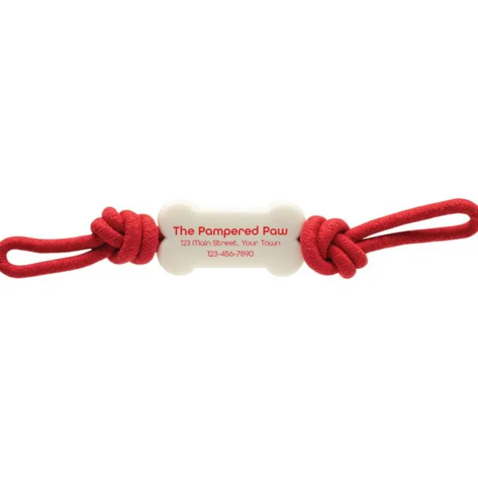 Custom Bone Pull n Tug Dog Toy