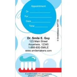 Custom Brush & Bubbles Appointment Cards