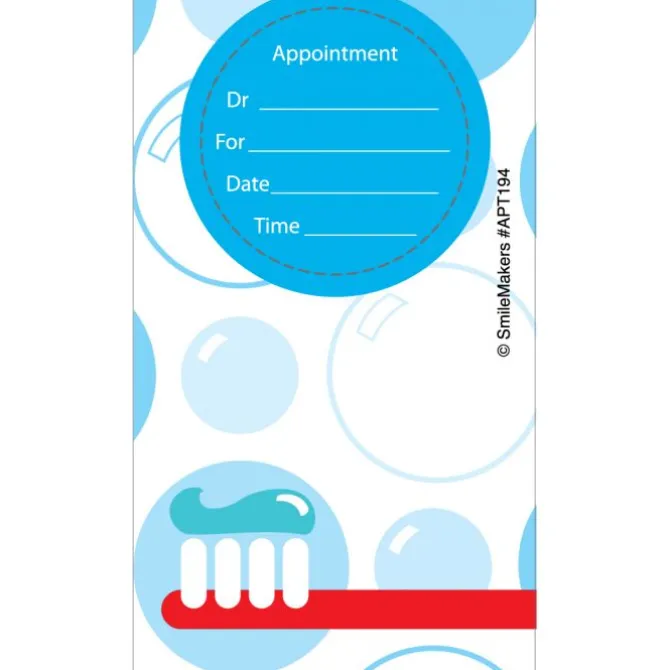 Custom Brush & Bubbles Appointment Cards