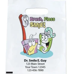 Custom Brush, Floss, Smile Bag