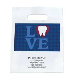Custom Buffalo Check Dental Love Take Home Bags
