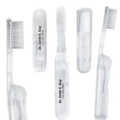 Custom Clear Folding Travel Toothbrushes