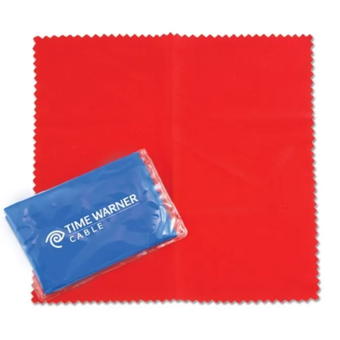 Custom Clear Pouches with Microfiber Cleaning Cloths