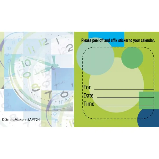 Custom Clock Appointment Cards
