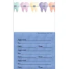Custom Color Braces Three Sticker Appointment Card