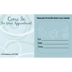 Custom Come In Swirls Sticker Appointment Cards