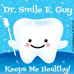 Custom Dentist Keeps Me Healthy Stickers
