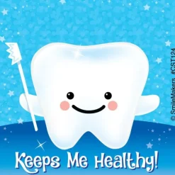 Custom Dentist Keeps Me Healthy Stickers