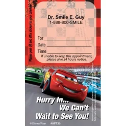 Custom Disney•Pixar Cars Dental Team Appointment Cards