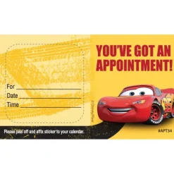 Custom Disney•Pixar Cars Stay the Course Appointment Cards