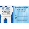Custom Don't Forget Blue Water Sticker Appointment Cards
