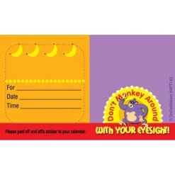 Custom Dont Monkey Around Eye Appointment Cards