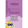 Custom 3D Smile with Glasses Sticker Appointment Cards