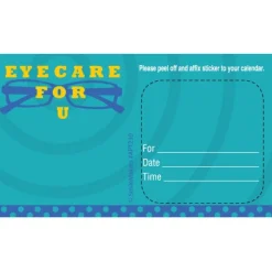 Custom Eye Care For You Appointment Cards