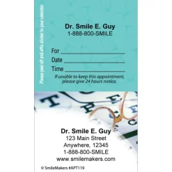 Custom Eye Chart Sticker Appointment Cards