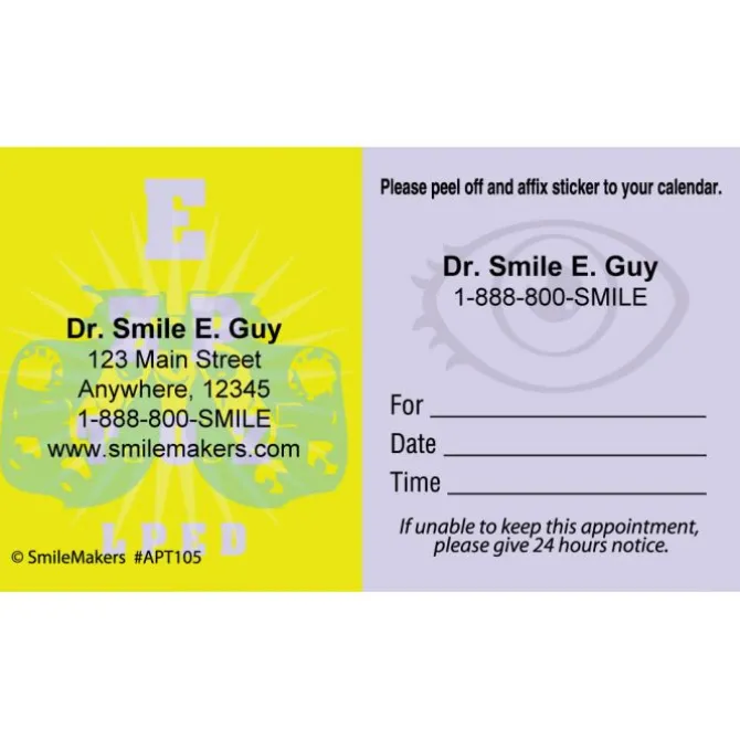 Custom Faded Eyecare Appointment Cards