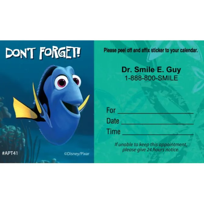 Custom Finding Nemo Dont Forget Appointment Cards