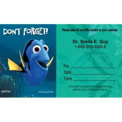 Custom Finding Nemo Dont Forget Appointment Cards