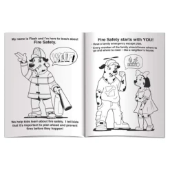 Custom Fire Safety Coloring Books