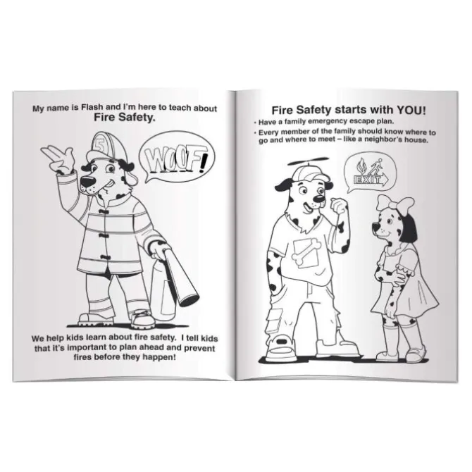 Custom Fire Safety Coloring Books