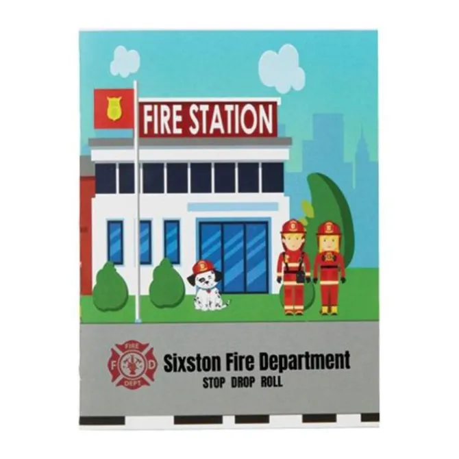 Custom Fire Station Reusable Sticker Activity Book