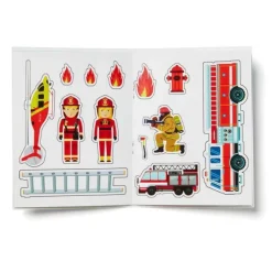 Custom Fire Station Reusable Sticker Activity Book