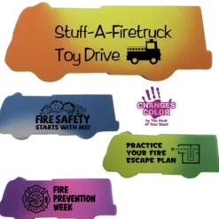 Custom Firetruck Mood Change Erasers