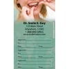 Custom Flossing Three Sticker Appointment Cards