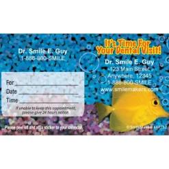 Custom Fresh & Bright Fishy Appointment Cards